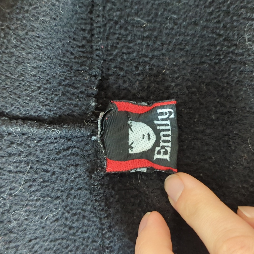 Emily The Strange Fleece Hoodie *Broken Zipper*💔 - Picture 3 of 5